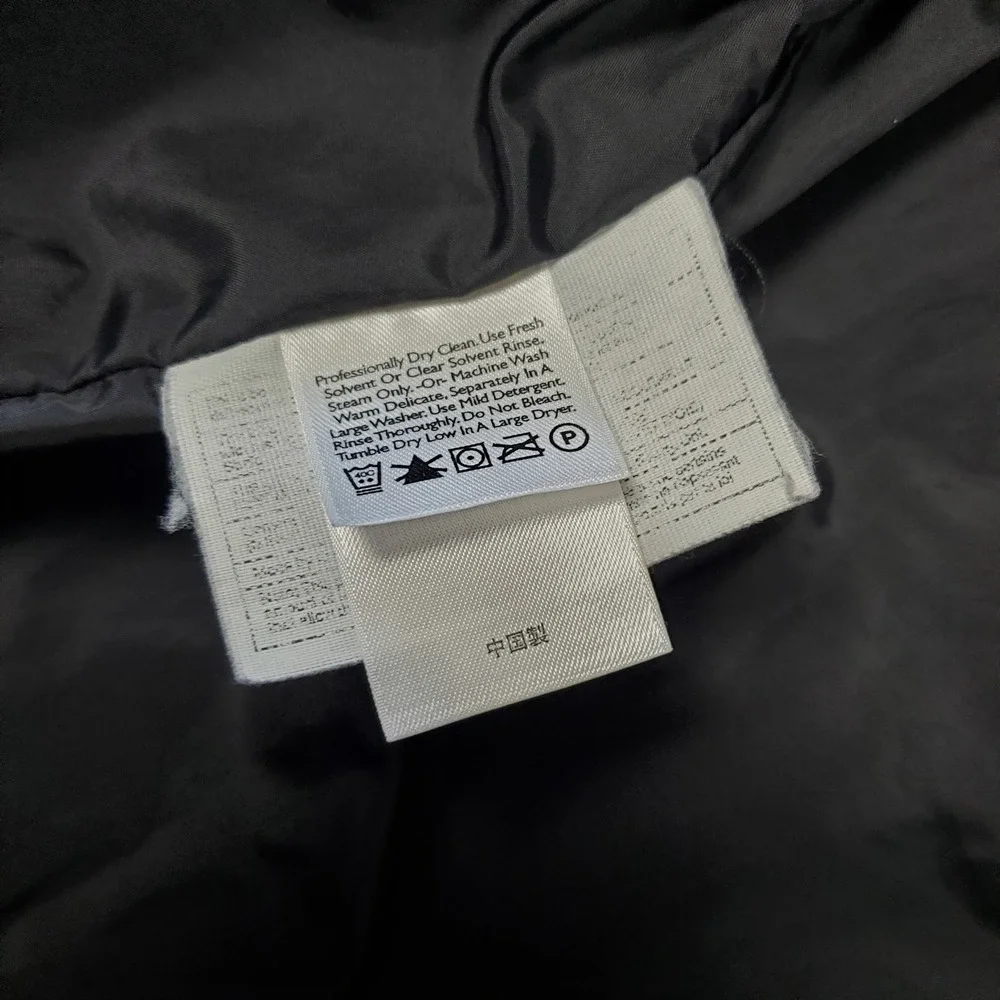 Eddie Bauer Goose Down Puffer Vest Mens Sz Large Black Quilted Full Zip Pockets